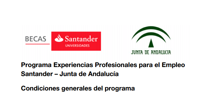 Becas suscritas entre la Junta de Andalucía y el Banco Santander