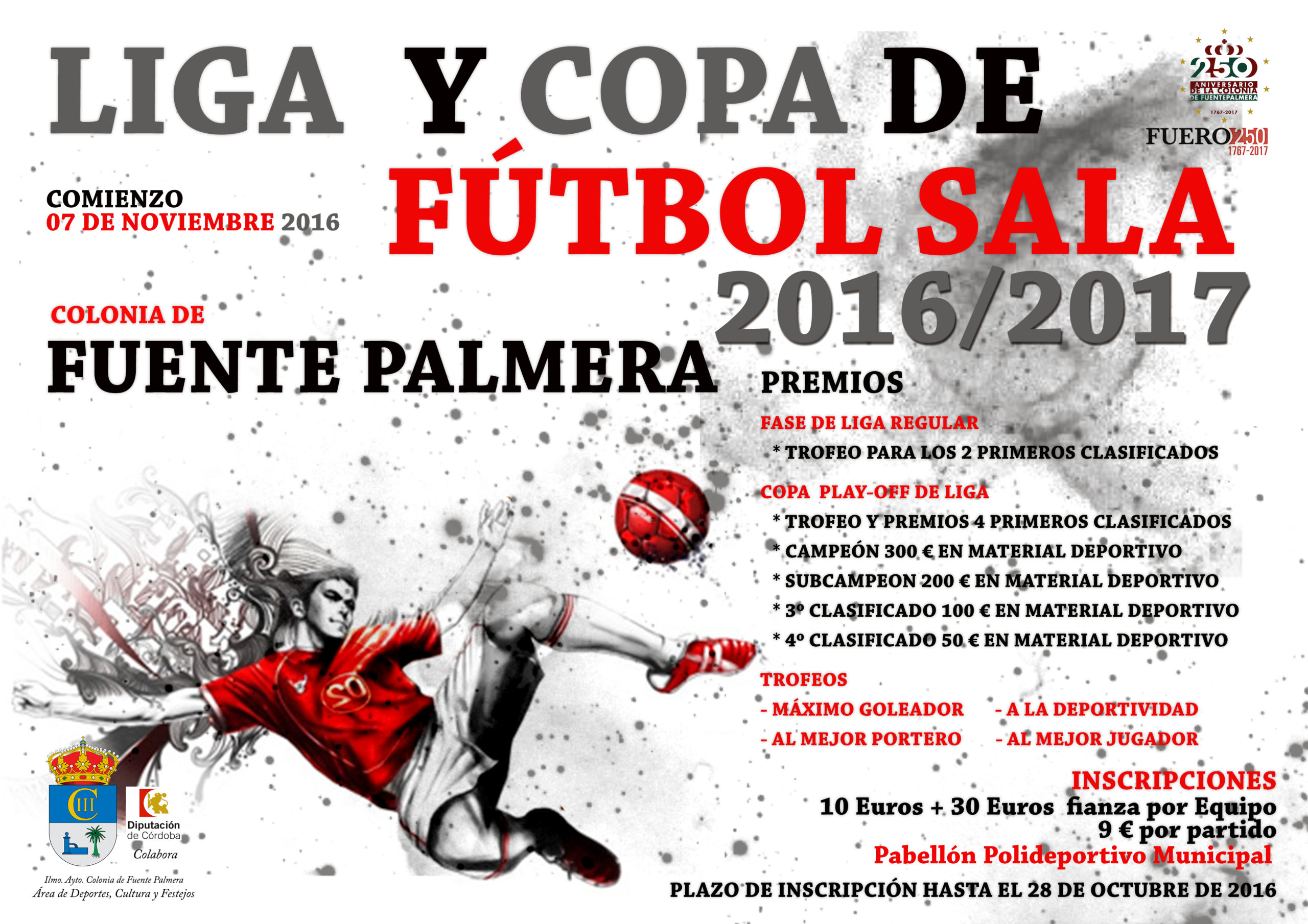 Cartel Liga de Futbol Sala 2016 1