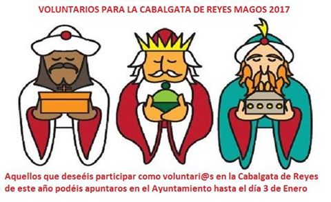 VOLUNTARIOS PARA LA CABALGATA DE REYES MAGOS 2017 1