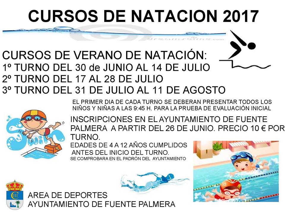 CURSOS DE NATACIÓN 2017 1