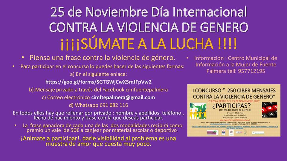 CONCURSO DE CIBERMENSAJES CONTRA LA VIOLENCIA DE GÉNERO. 1