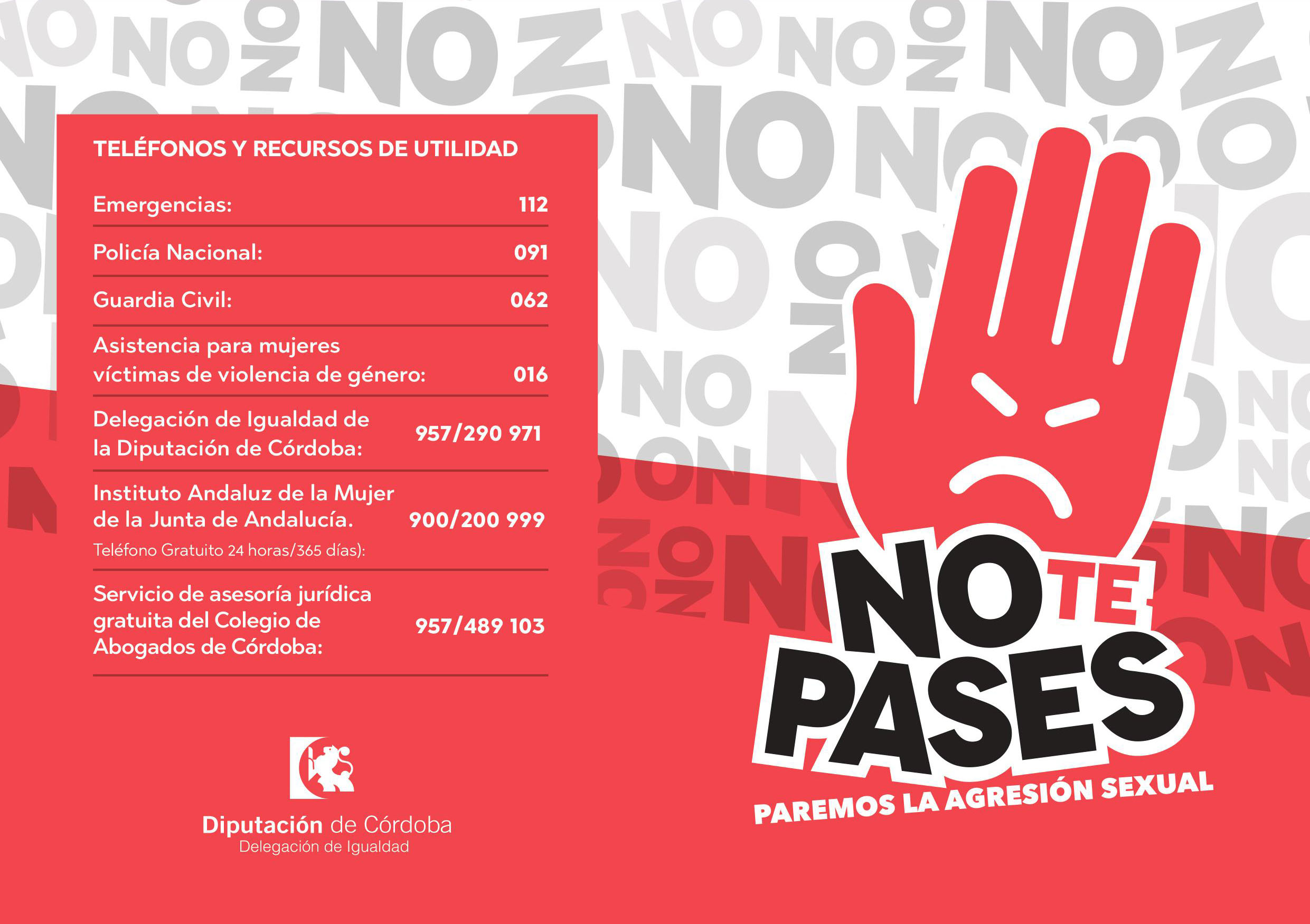 Campaña "No te pases, paremos la agresión sexual" Feria Real Fuente Palmera