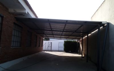 INSTALADA LA PÉRGOLA EN EL COLEGIO SÉNECA DE VILLALÓN
