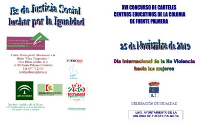 XVI CONCURSO DE CARTELES 25N, DÍA INTERNACIONAL DE LA NO VIOLENCIA HACIA LAS MUJERES