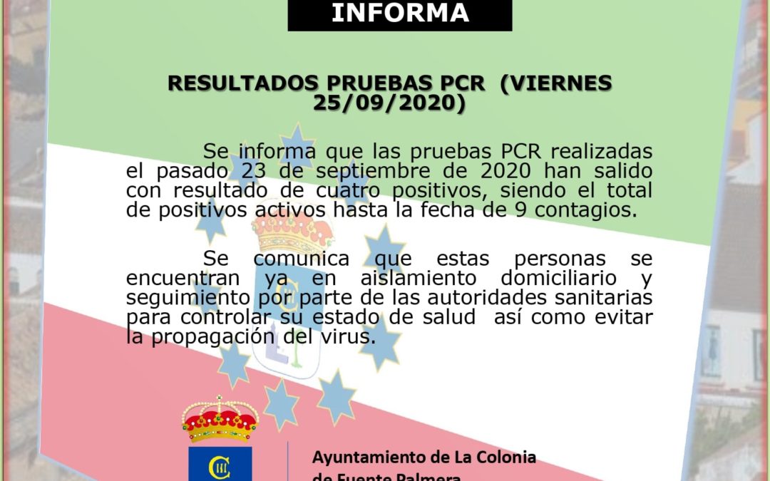 SE REGISTRAN CUATRO NUEVOS POSITIVOS POR COVID EN EL MUNICIPIO