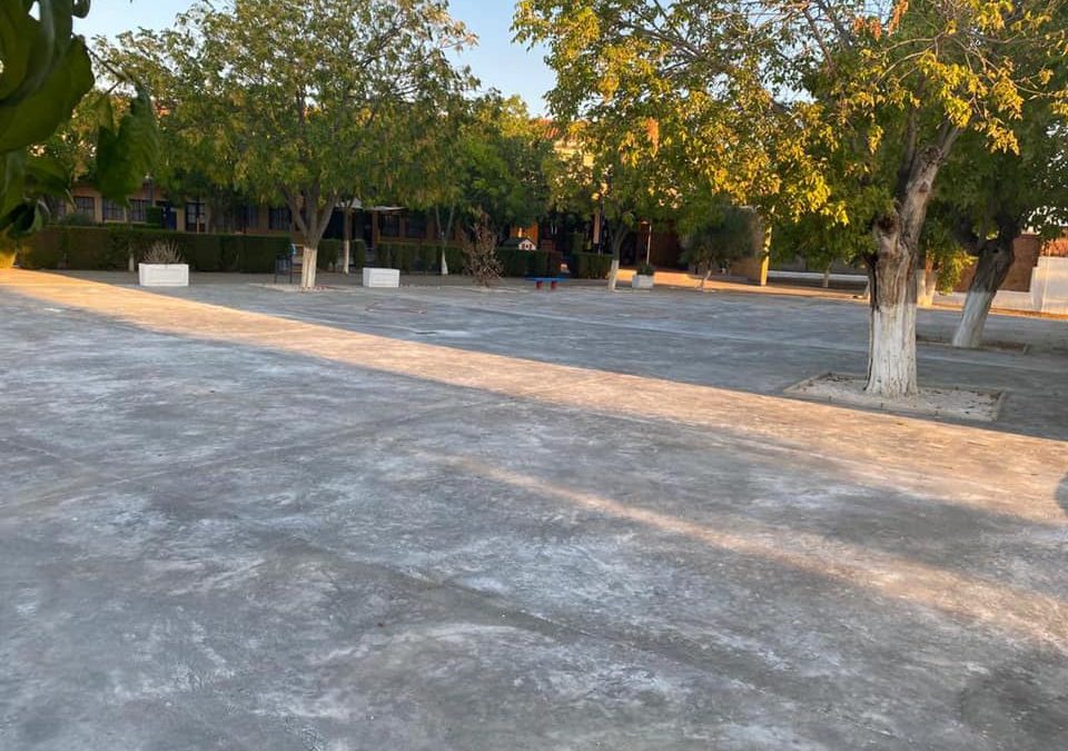 FINALIZAN LAS OBRAS DEL PATIO DEL COLEGIO DE CAÑADA DEL RABADÁN