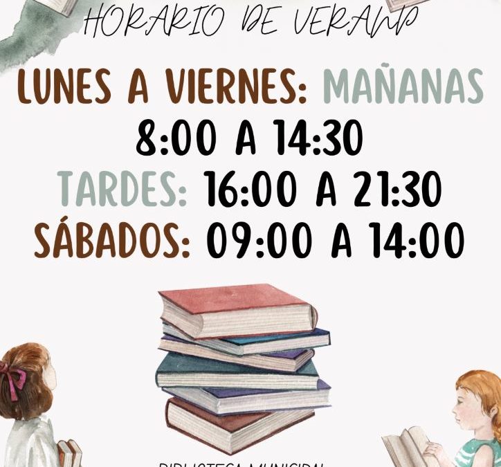 Nuevo horario de la Biblioteca Pública Municipal Antonio Machado