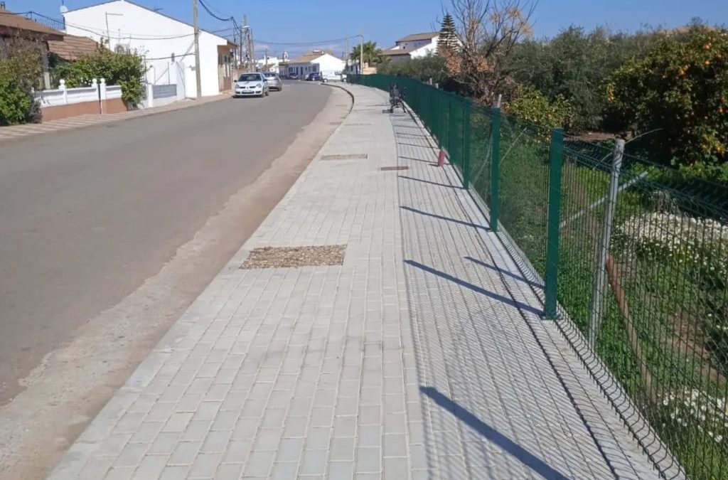 Obras de mejora de la accesibilidad en Cañada y El Villar