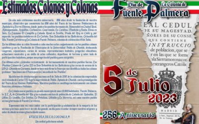 Conmemoración del 256 aniversario de La Colonia de Fuente Palmera