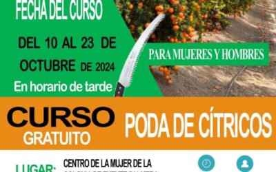 Curso gratuito de poda de cítricos