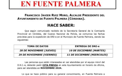 Nuevas fechas para la expedición del DNI