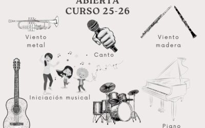 Abierto el plazo de matriculación para el curso 2025/26 en la Escuela Municipal de Música